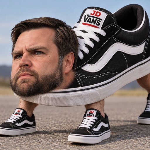 VANS, a wide-eyed black raven against an acid green field